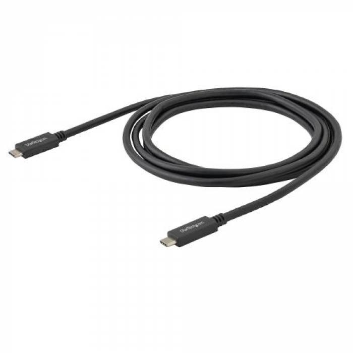 Cablu de date Startech USB31CC50CM, USB-C - USB-C, 0.5m, Black
