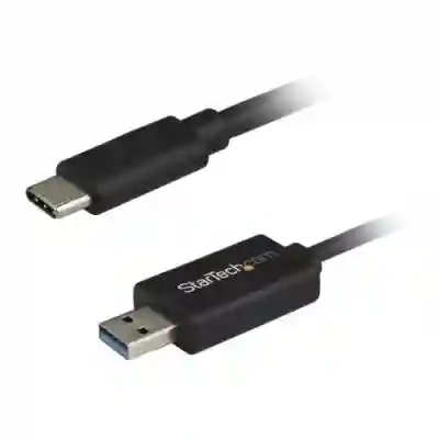 Cablu de date Startech USBC3LINK, USB - USB-C, 2m, Black