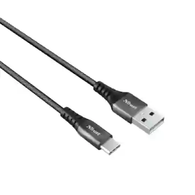 Cablu de date Trust Keyla Strong, USB - USB-C, 1m, Grey