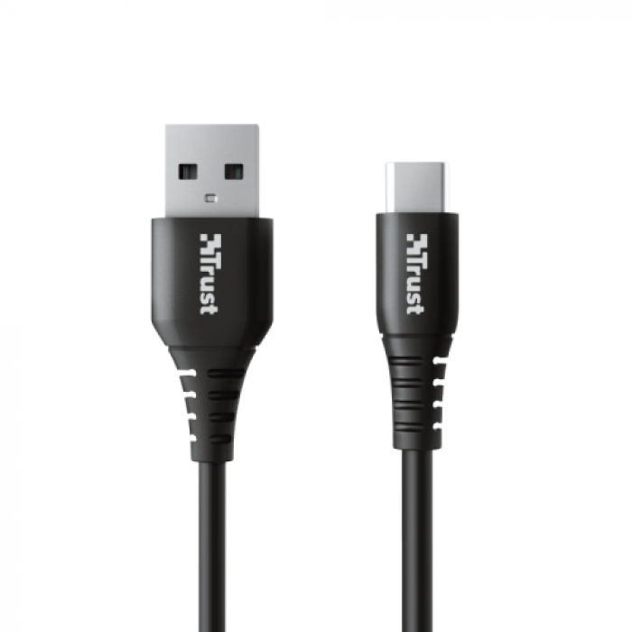 Cablu de date Trust Ndura, USB - USB-C, 1m, Black