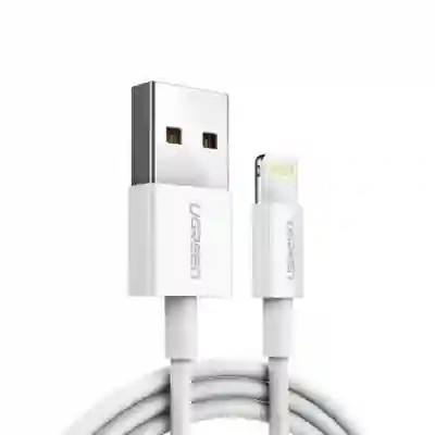 Cablu de date Ugreen US155, USB - Lightning, 1m, White