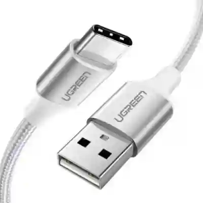 Cablu de date Ugreen US288, USB - USB-C, 1m, White