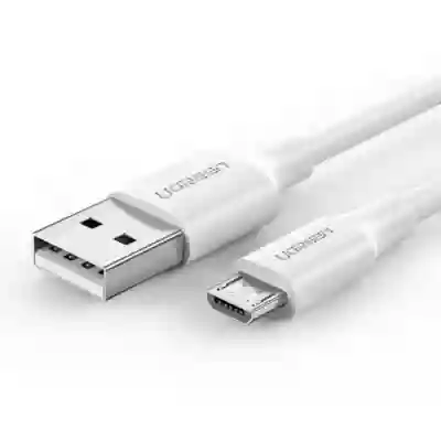 Cablu de date Ugreen US289, USB - microUSB, 1m, White