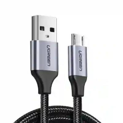 Cablu de date Ugreen US290, USB 3.0 - microUSB, 1m, Gray