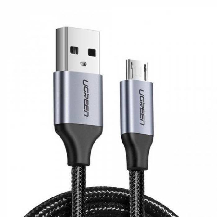 Cablu de date Ugreen US290, USB 3.0 - microUSB, 1m, Gray