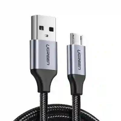 Cablu de date Ugreen US290, USB - microUSB, 2m, Black