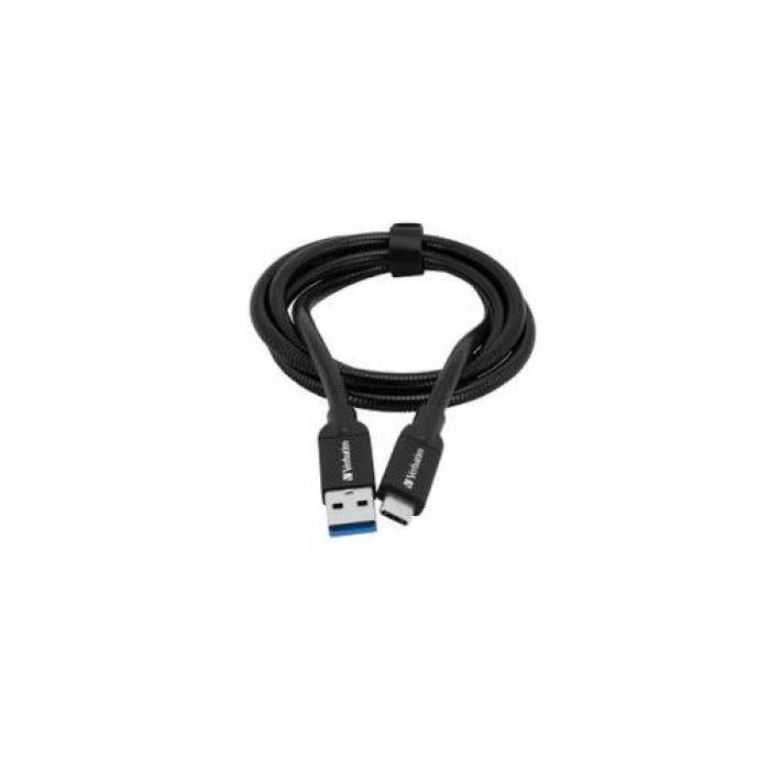 Cablu de date Verbatim 48871, USB - USB-C, 1m, Black