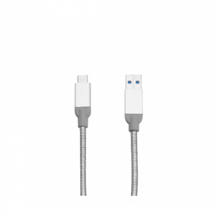 Cablu de date Verbatim, USB 3.1 - USB-C, 30cm, Silver