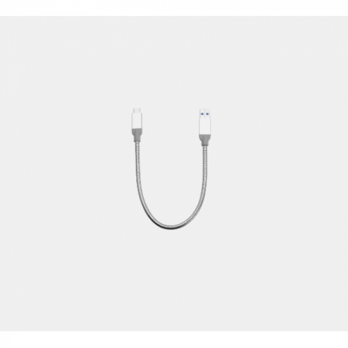 Cablu de date Verbatim, USB 3.1 - USB-C, 30cm, Silver