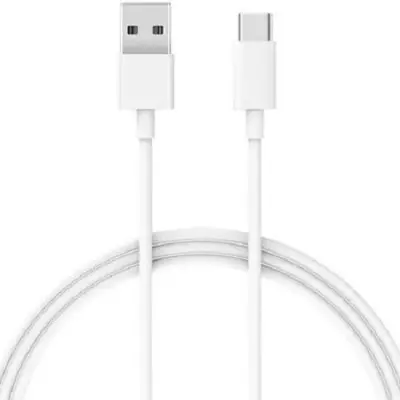 Cablu de date Xiaomi Mi, USB - USB-C, 1m, White