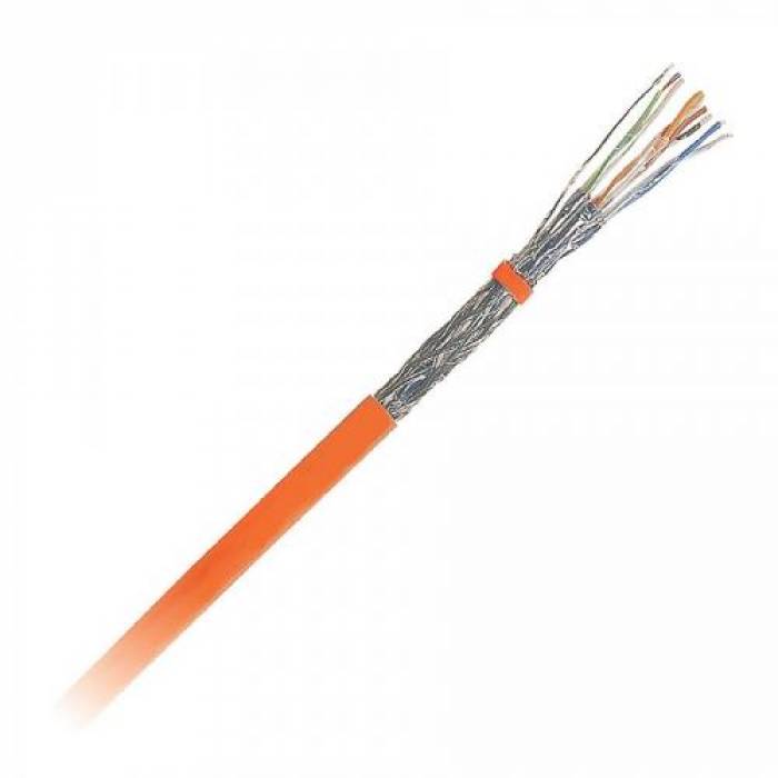 Cablu de retea Nexans N100.372-OD, S/FTP, Cat7a, 1m, Orange