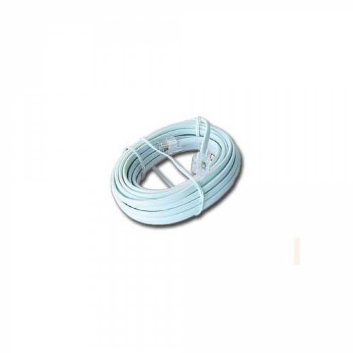 Cablu de telefon Gembird, RJ11 - RJ11, 3m, Blue