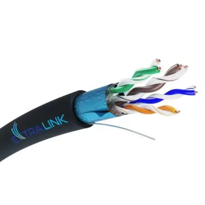 Cablu Extralink EX. 19706, F/UTP, Cat5e, Rola 100m, Black