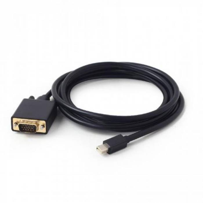Cablu Gembird CC-mDPM-VGAM-6, Displayport male - VGA male, 1.8m, Black