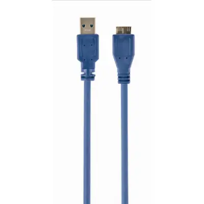 Cablu Gembird CCP-mUSB3-AMBM-6, USB 3.0 - micro USB-B, 1.8m, Blue