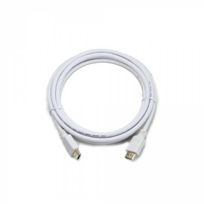 Cablu Gembird, HDMI male - HDMI male, 1.8m, White