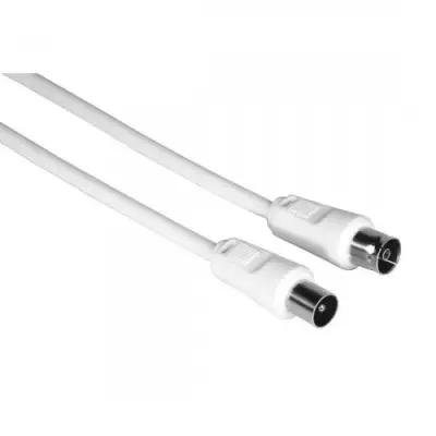 Cablu Hama 00205030, Coaxial - Coaxial, 5m, White