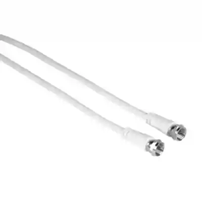 Cablu Hama 00205038, Coaxial female - Coaxial female, 3m, White