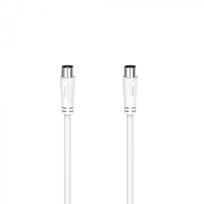 Cablu Hama 00205045, coaxial - coaxial, 1.5m, White