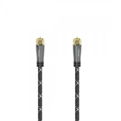 Cablu Hama 00205079, Coaxial female - Coaxial female, 5m, White