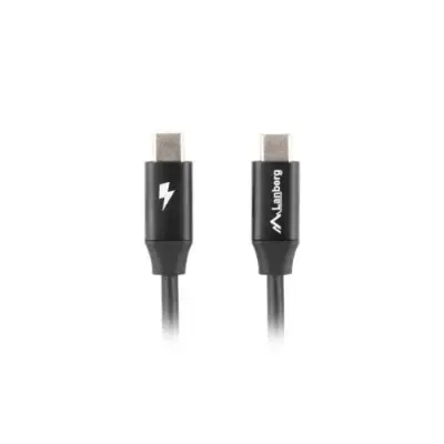 Cablu Lanberg CA-CMCM-40CU-0010-BK, USB-C - USB-C, 1m, Black