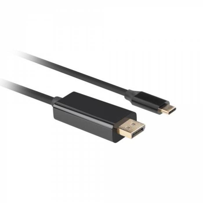 Cablu Lanberg CA-CMDP-10CU-0018-BK, DisplayPort - USB-C, 1.8m, Black