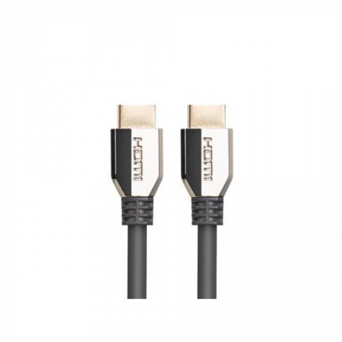 Cablu Lanberg CA-HDMI-30CU-0018-BK, HDMI - HDMI, 1.8m, Black