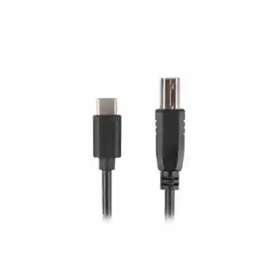 Cablu Lanberg CA-USBA-14CC-0018-BK, USB-C - USB-B, 1.8m, Black