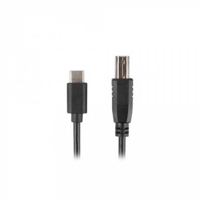 Cablu Lanberg CA-USBA-14CC-0030-BK, USB-C - USB-B, 3m, Black