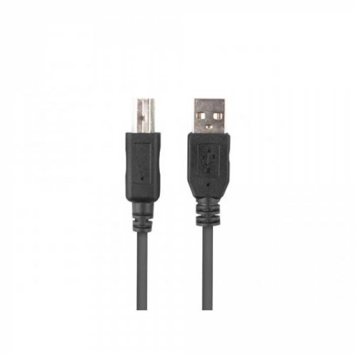 Cablu Lanberg CA-USBA-15CU-0010-BK, USB - USB-B, 1m, Black