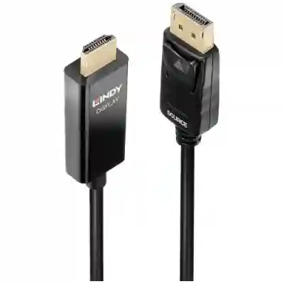 Cablu Lindy 40926, DisplayPort - HDMI, 2m, Black