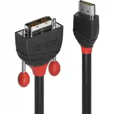 Cablu Lindy LY-36273, HDMI - DVI-D, 3m, Black