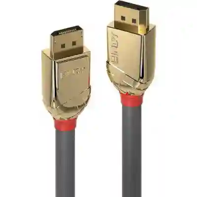 Cablu Lindy LY-36292, DisplayPort Male - DisplayPort Male, 2m, Gray