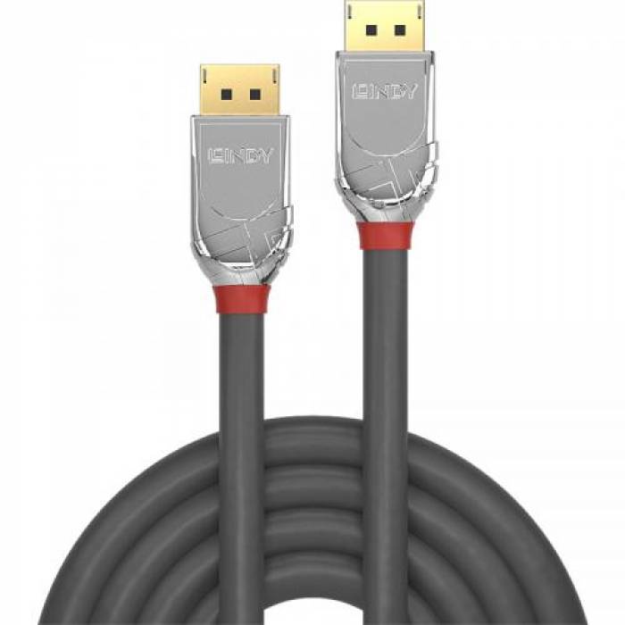 Cablu Lindy LY-36302, DisplayPort Male - DisplayPort Male, 2m, Gray