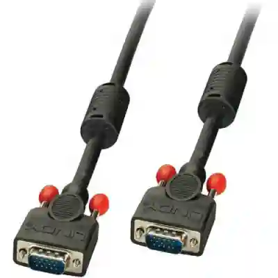 Cablu Lindy LY-36377, VGA male - VGA male, 10m, Black