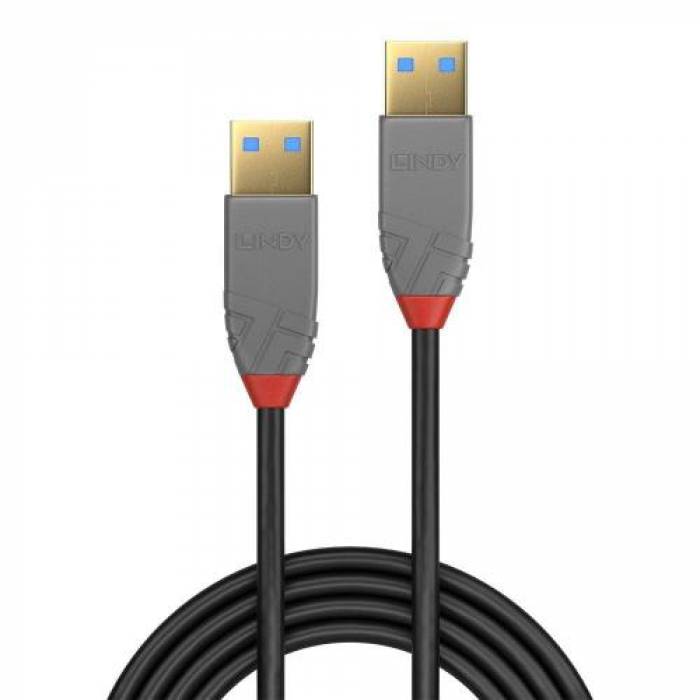 Cablu Lindy LY-36753, USB 3.0 - USB 3.0, 3m, Black