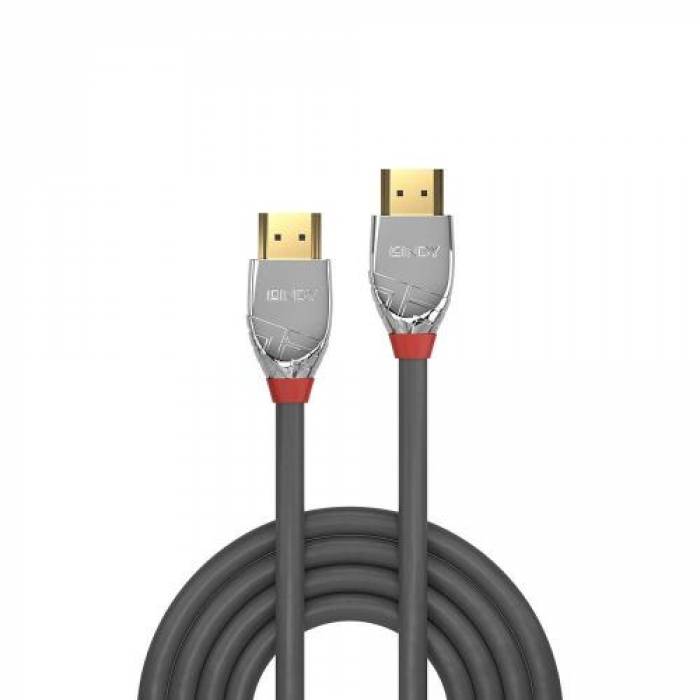 Cablu Lindy LY-37876, HDMI - HDMI, 10m, Gray