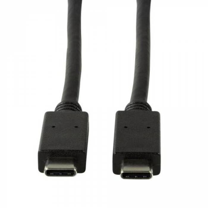 Cablu Logilink CU0128, USB-C - USB-C, 0.5m, Black