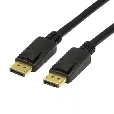 Cablu Logilink CV0119, Displayport - Displayport, 1m, Black