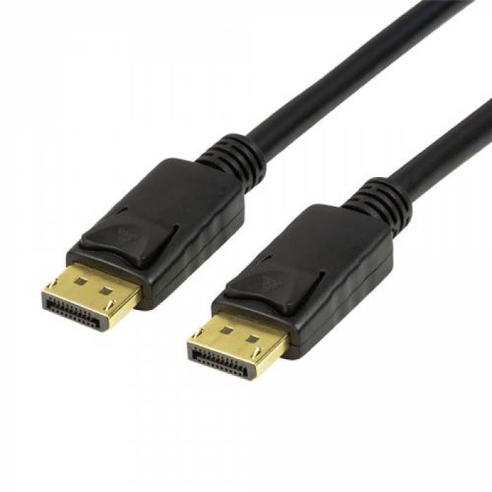 Cablu Logilink CV0120, DisplayPort - Displayport, 2m, Black