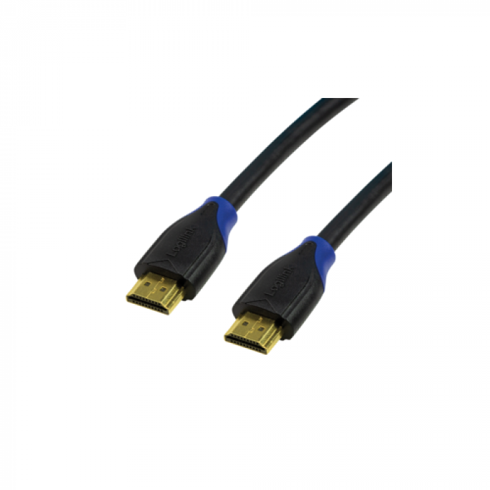 Cablu Logilink, HDMI A male - HDMI A male, 2m, Black