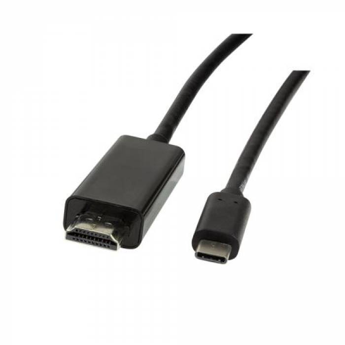 Cablu Logilink UA0329, USB 3.2 Gen 1 Male - HDMI Male, 1.8m, Black