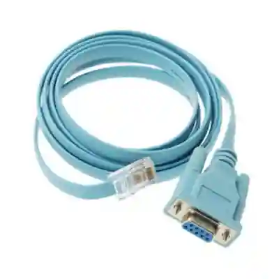 Cablu pentru Consola CISCO, 6ft with RJ45 and DB9F, cablu serial de consola administare routere si switchuri CISCO