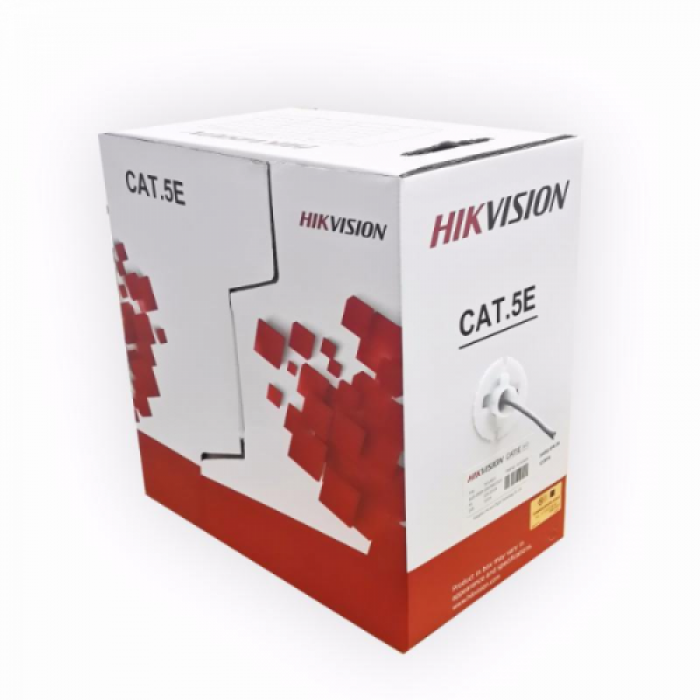 Cablu retea Hikvision DS-1LN5E-S, U/UTP, Cat. 5e, 305m