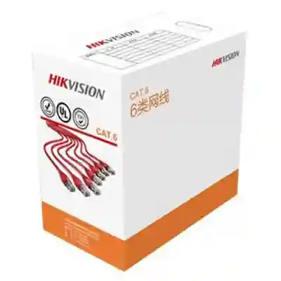 Cablu retea Hikvision DS-1LN6-UE-W, UTP, CAT.6, 305m, White