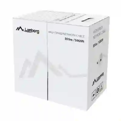 Cablu retea Lanberg LCU5-12CU-0305-O, Cat.5e, UTP, 305m, Orange