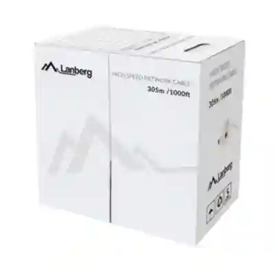 Cablu retea Lanberg LCU5-12CU-0305-R, Cat.5e, U/UTP, 305m, Red