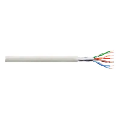 Cablu retea Logilink CPV0034 F/UTP, Cat. 5e, Cupru-Aluminiu, Solid, AWG24, Grey, Rola 305m