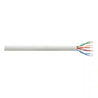 Cablu retea Logilink CQ2305U U/UTP, Cat. 6, Cupru, Solid, AWG23, Grey, Rola 305m