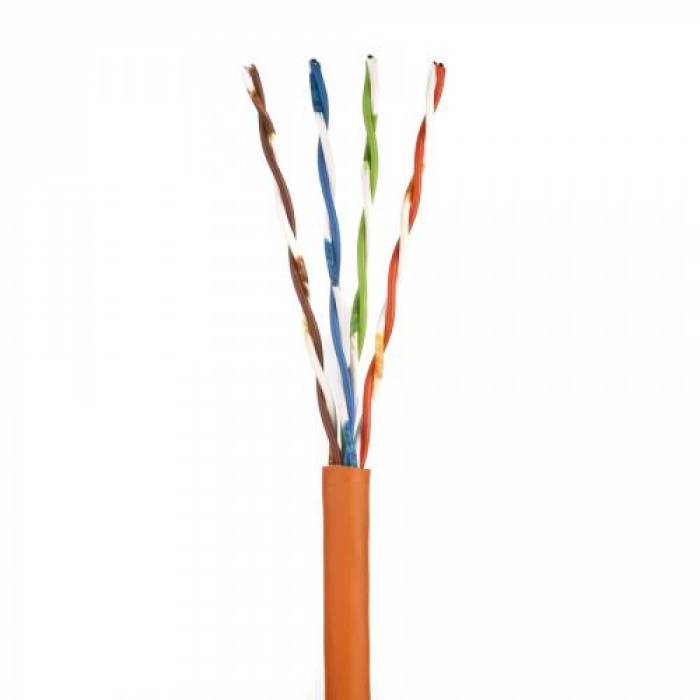 Cablu retea Nexans LANmark, U/UTP, Cat 5e, 305m, Orange